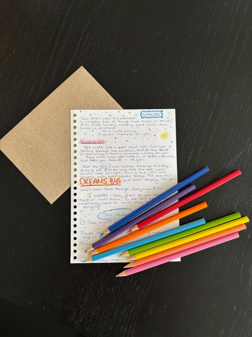 MeTime Letter- 1 month